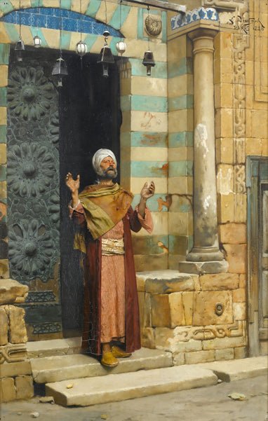 At the door of the mosque (1886)