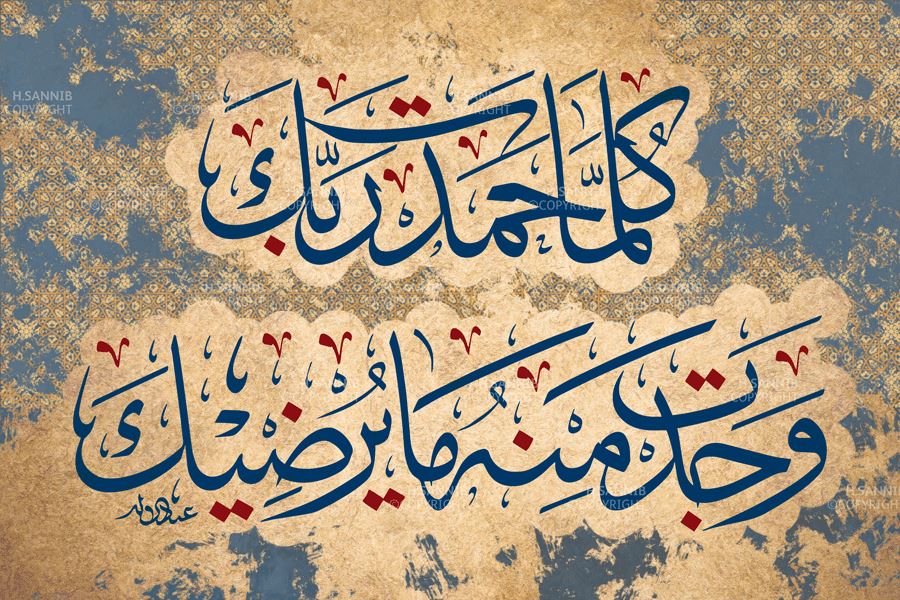 كلما حمدت ربك وجدت منه مايرضيك