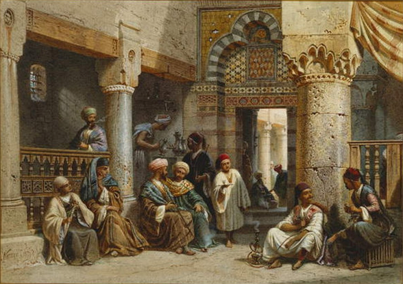 المقهى عام م1870