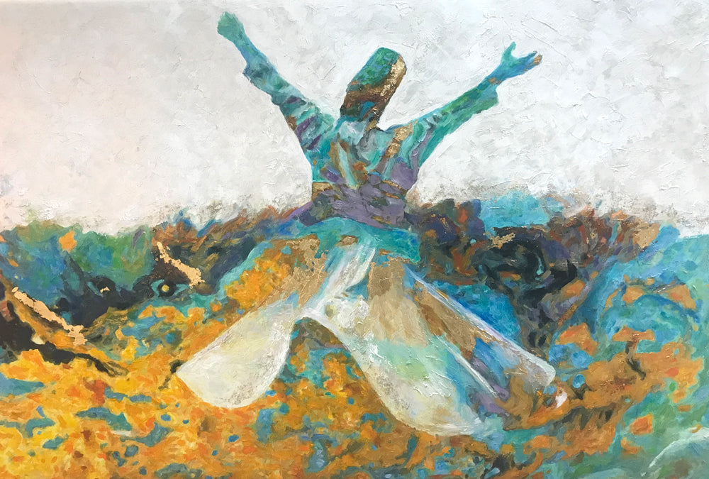 Dervish - Acrylic Golden Leaf